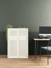 Bisley White Glide Cabinet with Sliding Door Large Wide - Image 1 of 3