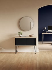 Bisley Black MultiSideboard With Sliding Door - Image 1 of 3