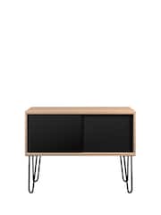 Bisley Black MultiSideboard With Sliding Door - Image 2 of 3