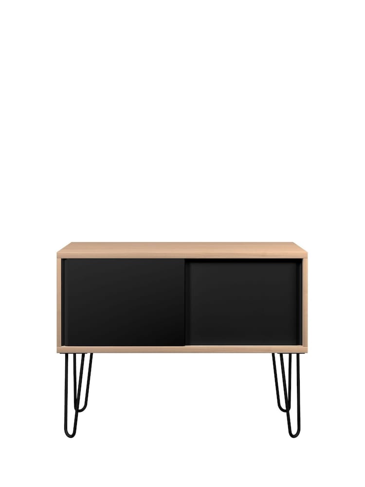 Bisley Black MultiSideboard With Sliding Door - Image 2 of 3