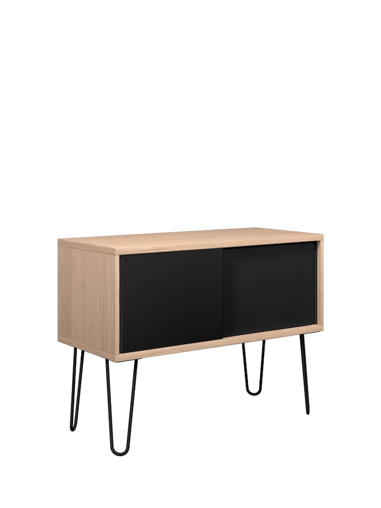 Bisley Black MultiSideboard With Sliding Door - Image 3 of 3