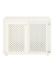 Bisley White Glide Cabinet with Sliding Door Medium Wide - Image 2 of 3