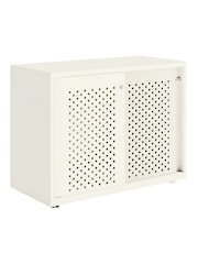 Bisley White Glide Cabinet with Sliding Door Medium Wide - Image 3 of 3