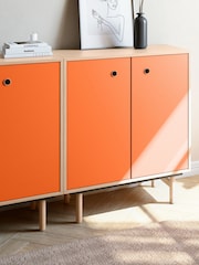 Bisley Orange Bridge Large Sideboard - Image 1 of 3