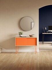 Bisley Orange MultiSideboard With Sliding Door - Image 1 of 3