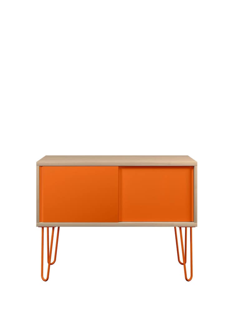 Bisley Orange MultiSideboard With Sliding Door - Image 2 of 3