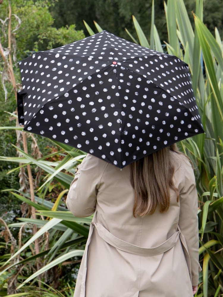 Totes Black Compact Round Eco-Brella Umbrella - Image 1 of 4
