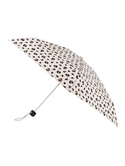 Totes Cream Compact Round Eco-Brella Umbrella - Image 4 of 5