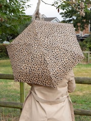 Totes Brown Compact Flat Eco-Brella Umbrella - Image 1 of 5