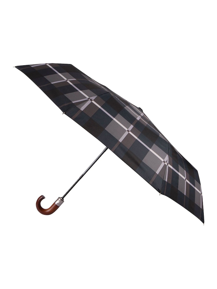 Totes Grey X-tra Strong Automatic Eco-Brella Crook Handle Umbrella - Image 1 of 4