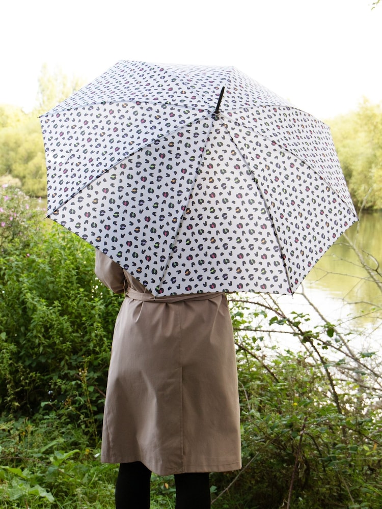 Totes Cream Auto open Eco-Brella Walker Umbrella - Image 1 of 5