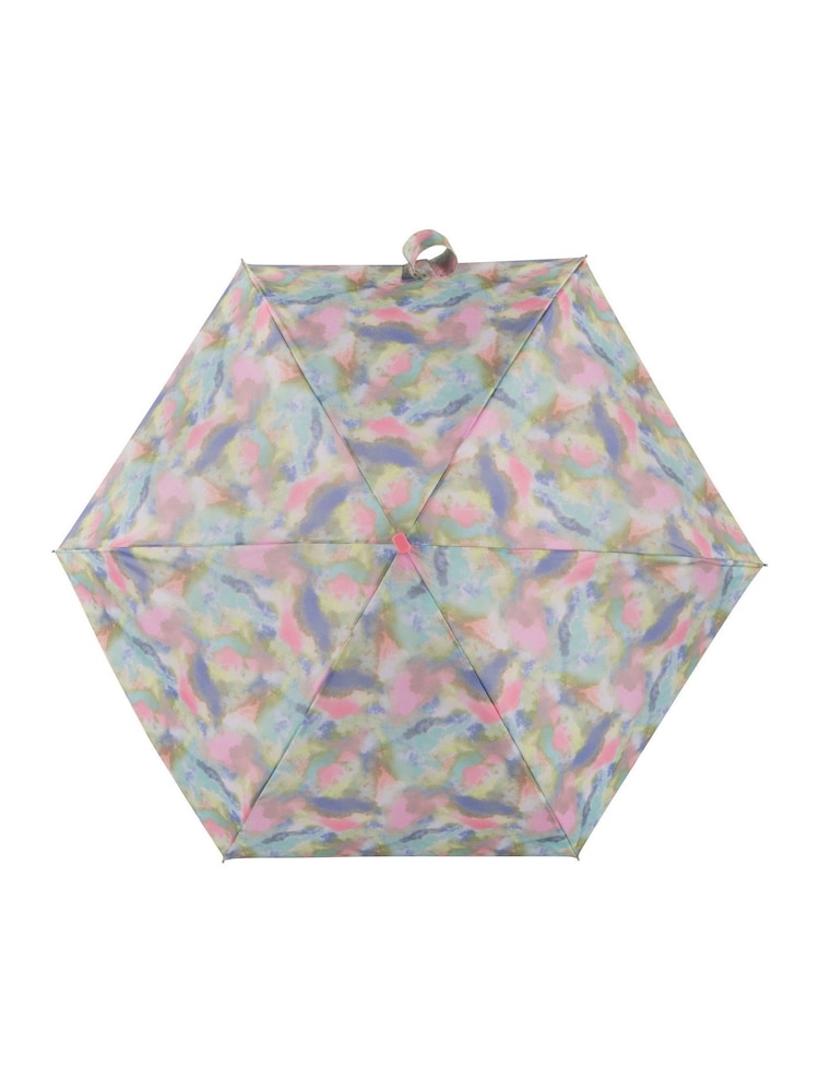 Totes Pink Compact Flat Eco-Brella Umbrella - Image 3 of 5