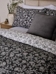 100% Cotton Floral Reversible Duvet Cover and Pillowcase Set - Изображение 4 из 8