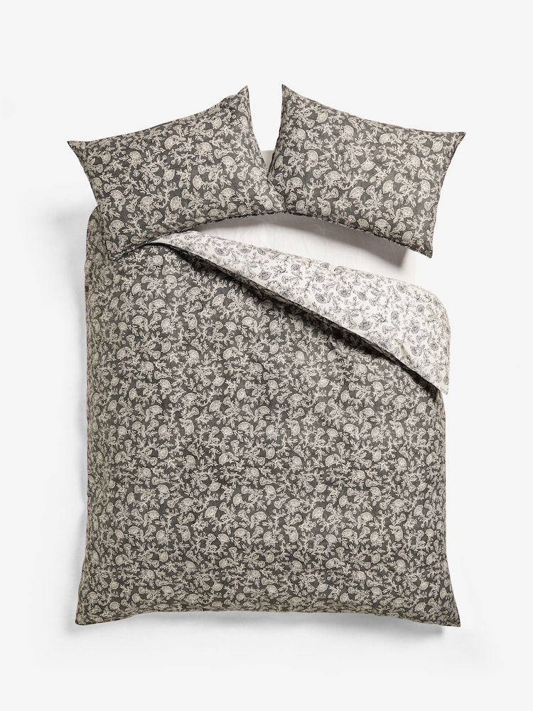 100% Cotton Floral Reversible Duvet Cover and Pillowcase Set - Изображение 8 из 8