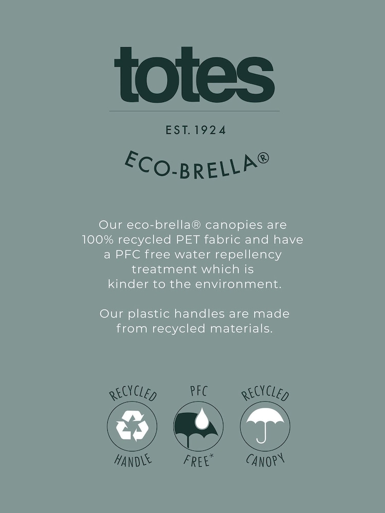 Totes Green Supermini Eco-Brella Umbrella - Image 5 of 5