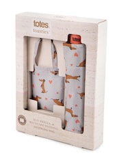 Totes Grey Eco-Brella & Matching Bag in Bag Shopper Set - Image 2 of 5