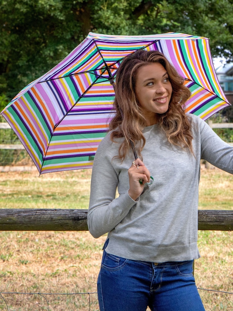 Totes Purple Supermini Eco-Brella Umbrella - Image 1 of 5 Totes Purple Supermini Eco-Brella Umbrella - Image 1 of 5