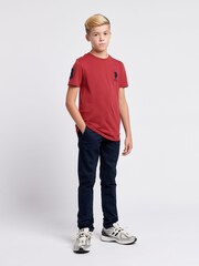 U.S. Polo Assn. Red Boys Player 100% Cotton 3 T-Shirt - Image 2 of 8