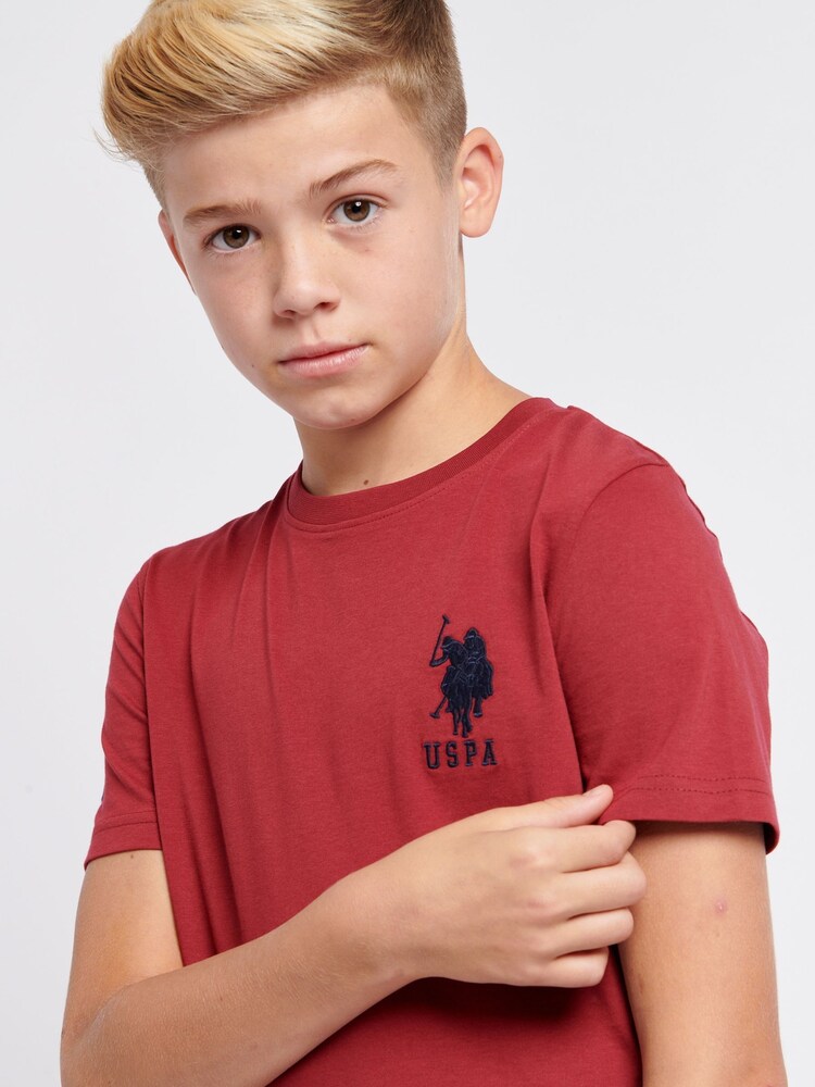 U.S. Polo Assn. Red Boys Player 100% Cotton 3 T-Shirt - Image 4 of 8