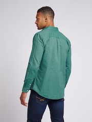 U.S. Polo Assn. Green Mens Peached Oxford Shirt - Image 4 of 9