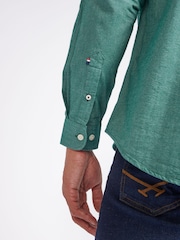 U.S. Polo Assn. Green Mens Peached Oxford Shirt - Image 5 of 9