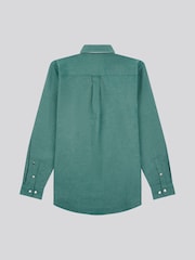 U.S. Polo Assn. Green Mens Peached Oxford Shirt - Image 7 of 9