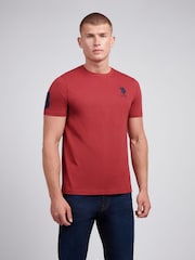 Красный - US Polo Assn. Футболка мужская Regular Fit Player 3 из 100% хлопка - Image 1 of 10