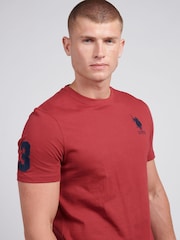 Красный - US Polo Assn. Футболка мужская Regular Fit Player 3 из 100% хлопка - Image 2 of 10
