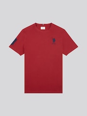 Красный - US Polo Assn. Футболка мужская Regular Fit Player 3 из 100% хлопка - Image 7 of 10