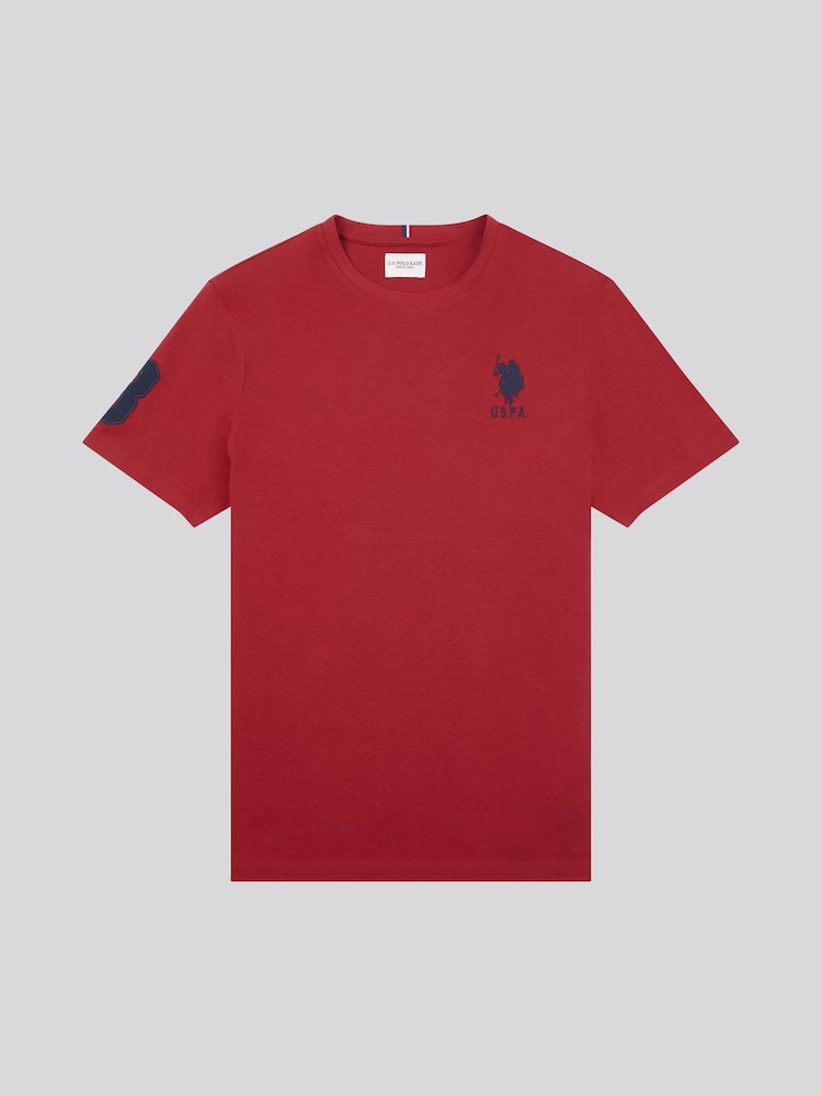 U.S. Polo Assn. Red Regular Fit Mens 100% Cotton Player 3 T-Shirt - Image 7 of 10