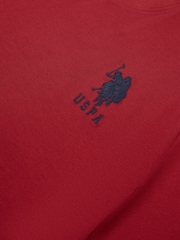 Красный - US Polo Assn. Футболка мужская Regular Fit Player 3 из 100% хлопка - Image 9 of 10
