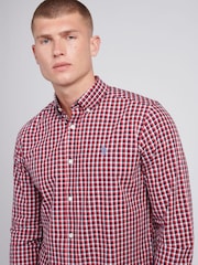 U.S. Polo Assn. Red Mens Gingham 100% Cotton Shirt - Image 3 of 7
