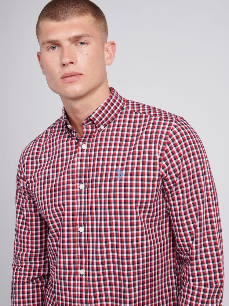 U.S. Polo Assn – Vichy-Karo-Hemd aus 100 % Baumwolle für Herren - Image 3 of 7