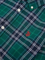 U.S. Polo Assn. Green Mens Brushed Flannel Heavyweight Check 100% Cotton Shirt - Image 8 of 9