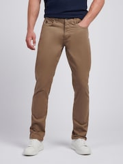 U.S. Polo Assn. Brown/Cream Core 5 Pocket Mens Trousers - Image 1 of 11