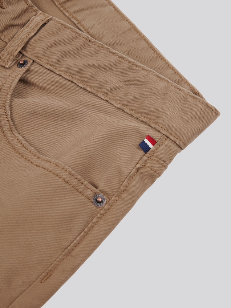 U.S. Polo Assn. Brown/Cream Core 5 Pocket Mens Trousers - Image 10 of 11