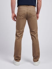 U.S. Polo Assn. Brown/Cream Core 5 Pocket Mens Trousers - Image 4 of 11