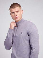 U.S. Polo Assn. Purple Mens Peached Oxford Shirt - Image 2 of 7