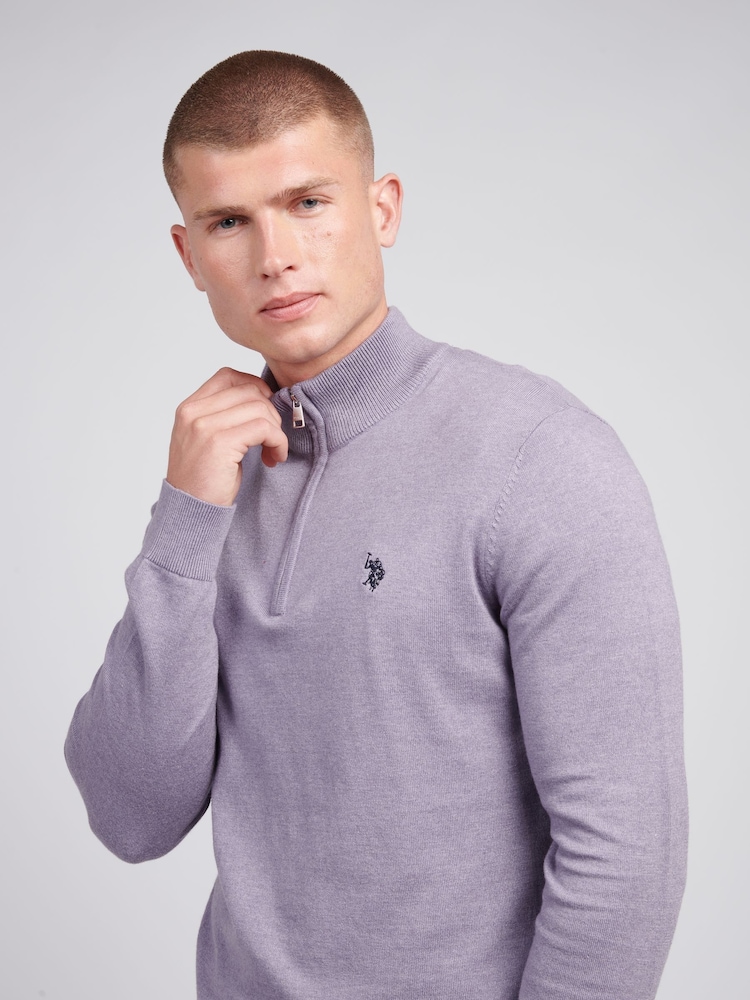 U.S. Polo Assn. Purple Mens Peached Oxford Shirt - Image 2 of 7