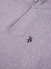 U.S. Polo Assn. Purple Mens Peached Oxford Shirt - Image 7 of 7