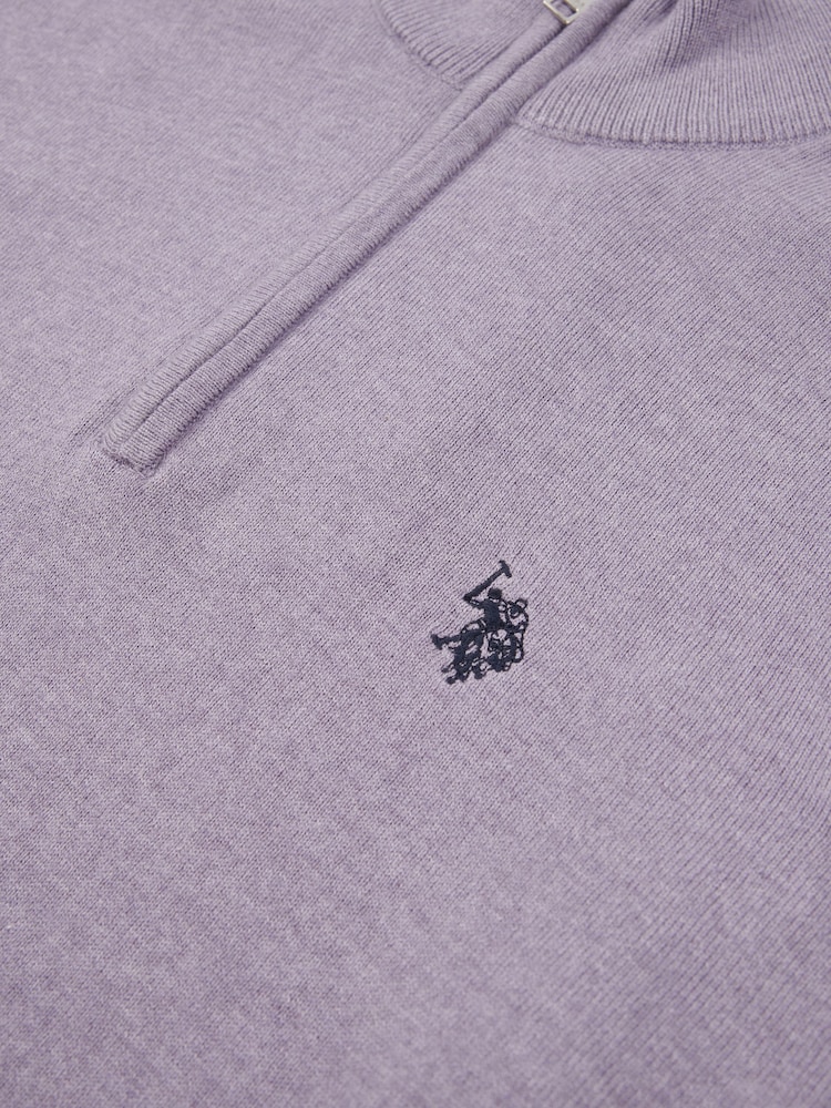 U.S. Polo Assn. Purple Mens Peached Oxford Shirt - Image 7 of 7