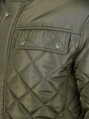 U.S. Polo Assn Green U.S. Polo Assn. Mens Diamond Quilted Funnel Black Jacket - Image 12 of 12