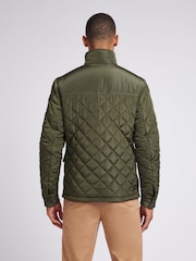 U.S. Polo Assn Green U.S. Polo Assn. Mens Diamond Quilted Funnel Black Jacket - Image 2 of 12