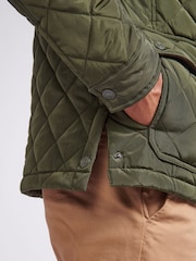 U.S. Polo Assn Green U.S. Polo Assn. Mens Diamond Quilted Funnel Black Jacket - Image 5 of 12