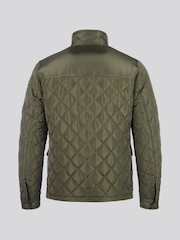 U.S. Polo Assn Green U.S. Polo Assn. Mens Diamond Quilted Funnel Black Jacket - Image 9 of 12