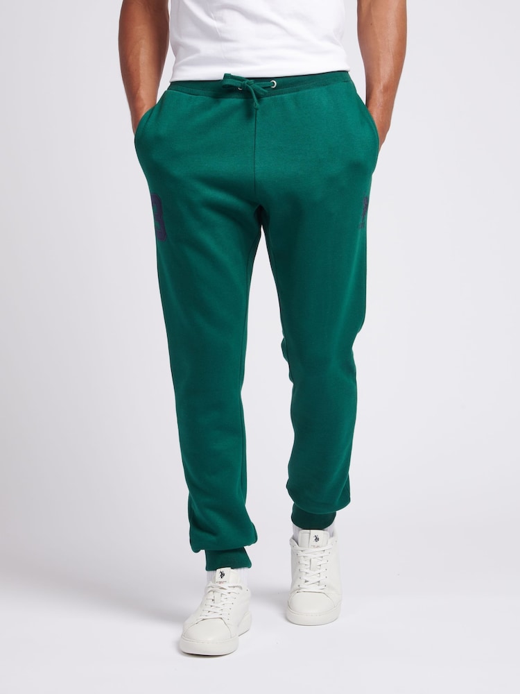 U.S. Polo Assn Mens Green Classic Fit Player 3 Joggers - Image 1 of 6