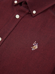 U.S. Polo Assn. Red Mens Peached Oxford Shirt - Image 8 of 9