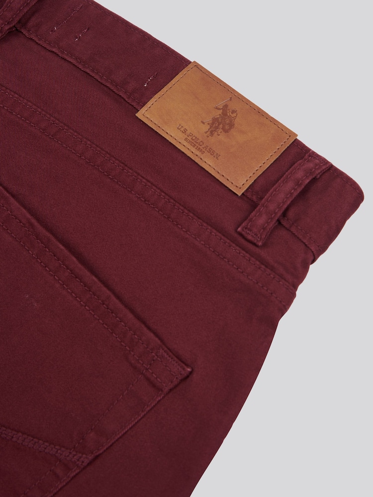 U.S. Polo Assn. Purple Core 5 Pocket Mens Trousers - Image 9 of 11