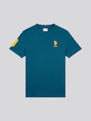 Темно-синий - US Polo Assn. Мужская футболка классического кроя из 100% хлопка Player 3 - Изображение 7 из 9