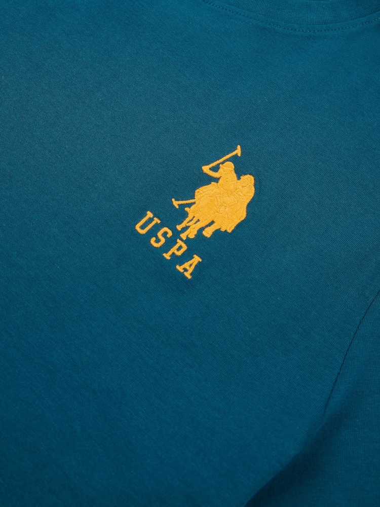 أزرق داكن - من U.S. Polo Assn. تيشِرت Player 3 بخامة %100 قطن للرجال تلبيس قياسي - صورة 9 من 9 أزرق داكن - من U.S. Polo Assn. تيشِرت Player 3 بخامة %100 قطن للرجال تلبيس قياسي - صورة 9 من 9